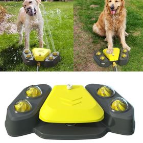 Dog Sprinkler Outdoor Canine Water Fountain Easy Paw Activated 2 Aqua Outlet Modes Hose Dispenser for Big and Small Dogs (Color: Yellow) Dog Sprinkler Outdoor Canine Water Fountain Easy Paw Activated 2 Aqua Outlet Modes Hose Dispenser for Big and Small Dogs (Color: Yellow)